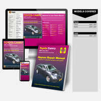 Toyota Camry 2007 thru 2017 Book and Online Manual Bundle