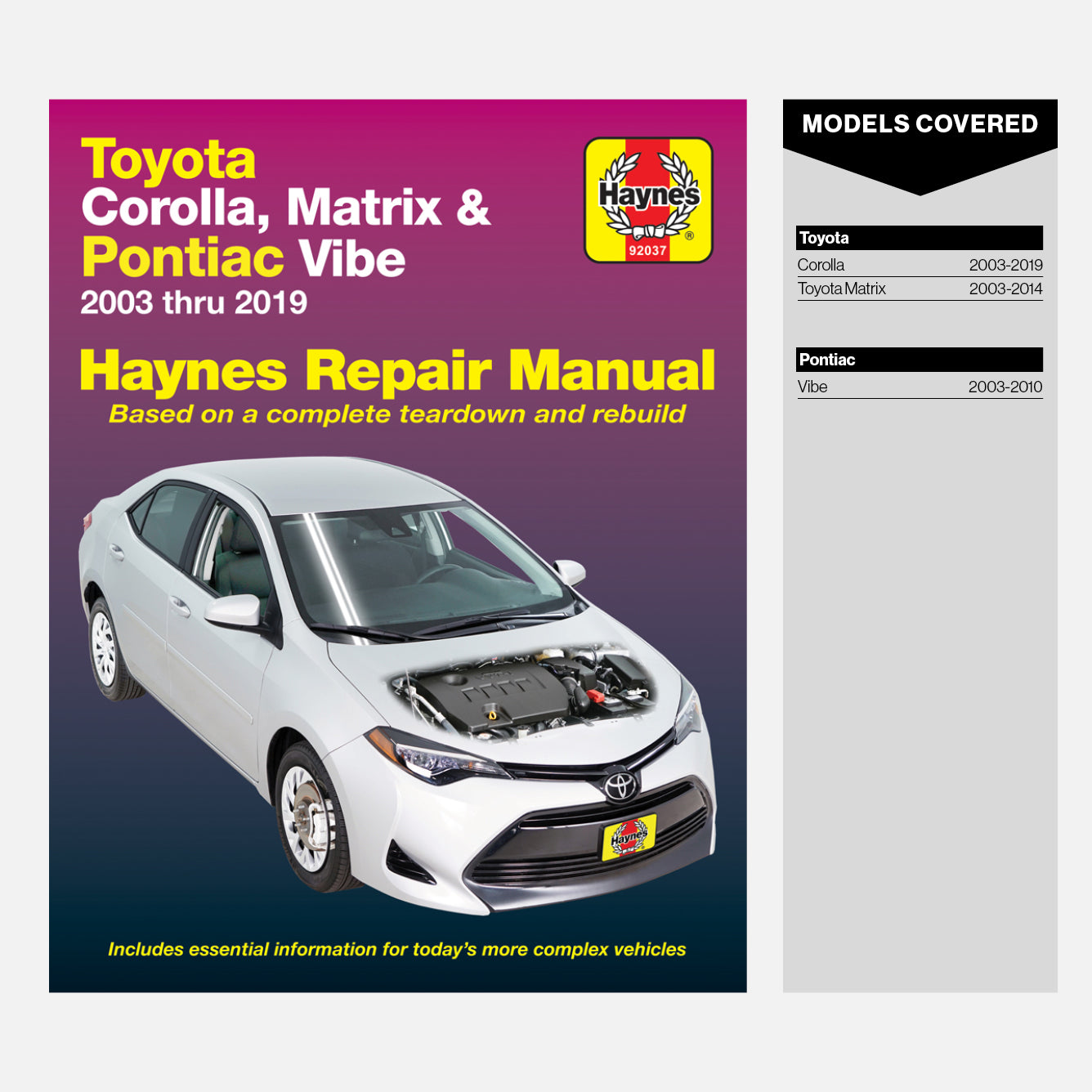 Sample page from inside a Haynes manual