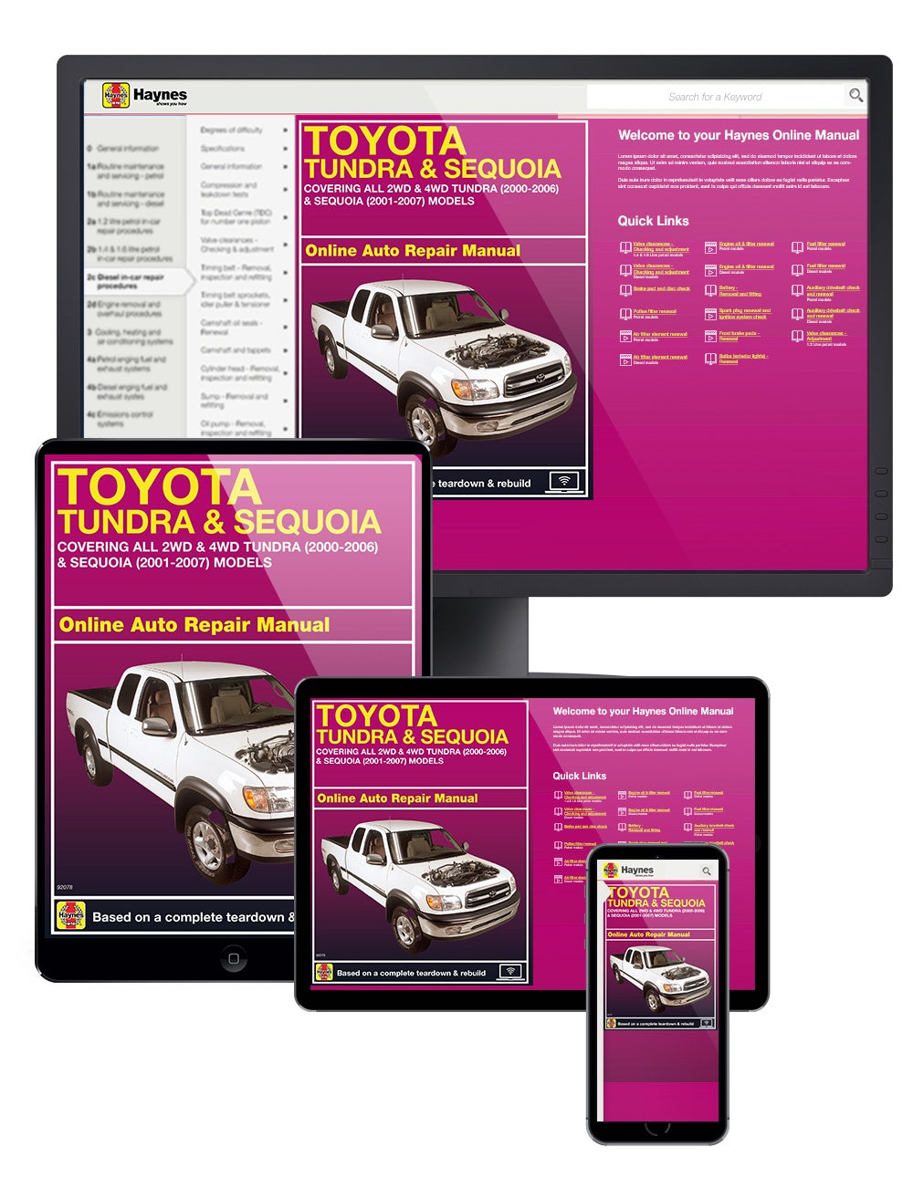Toyota Tundra 2WD & 4WD (00-06) & Sequoia (01-07) Haynes Repair Manual
