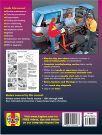 Toyota Previa (91-95) Haynes Repair Manual