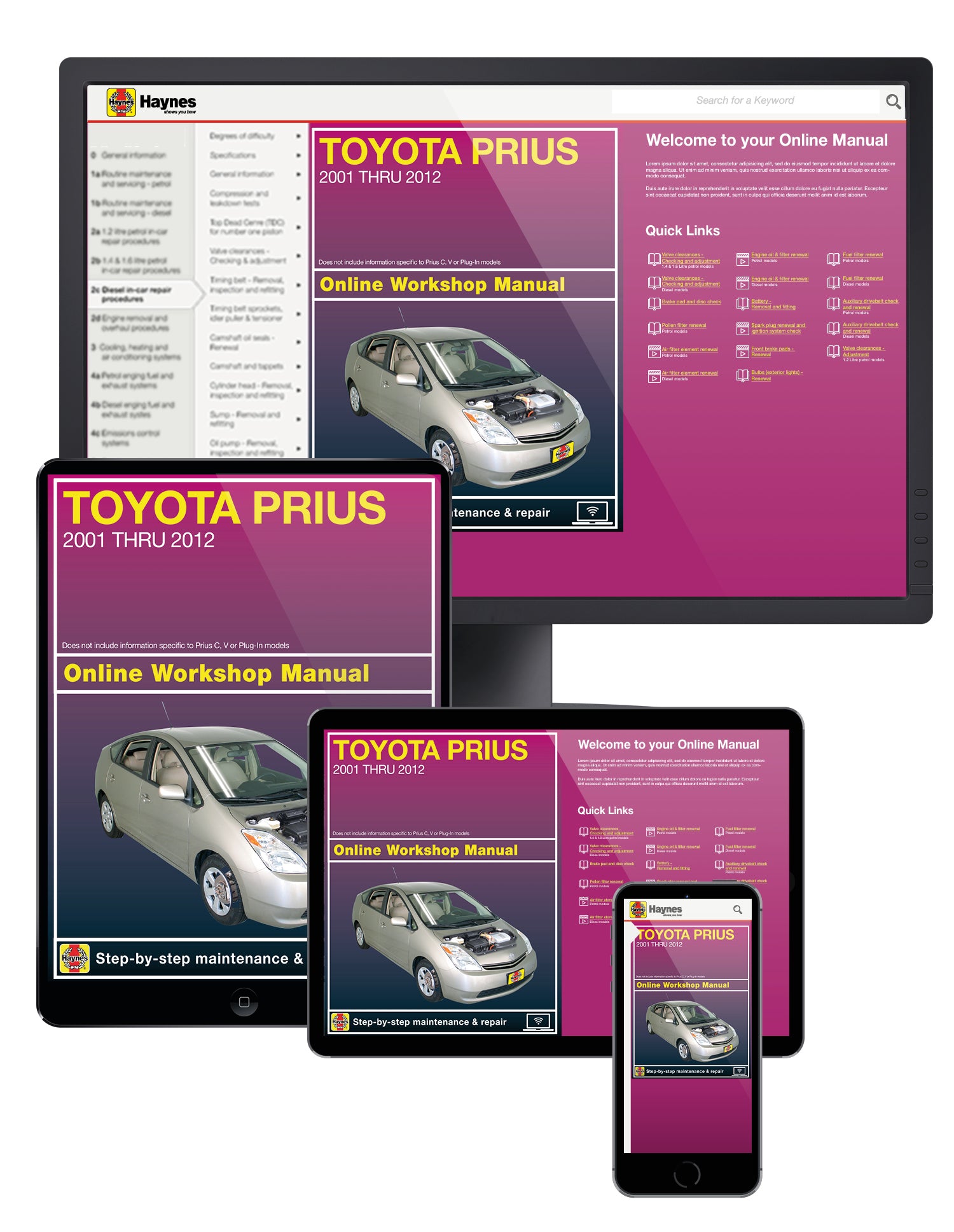 Toyota Prius (2001-2012) Haynes Repair Manual