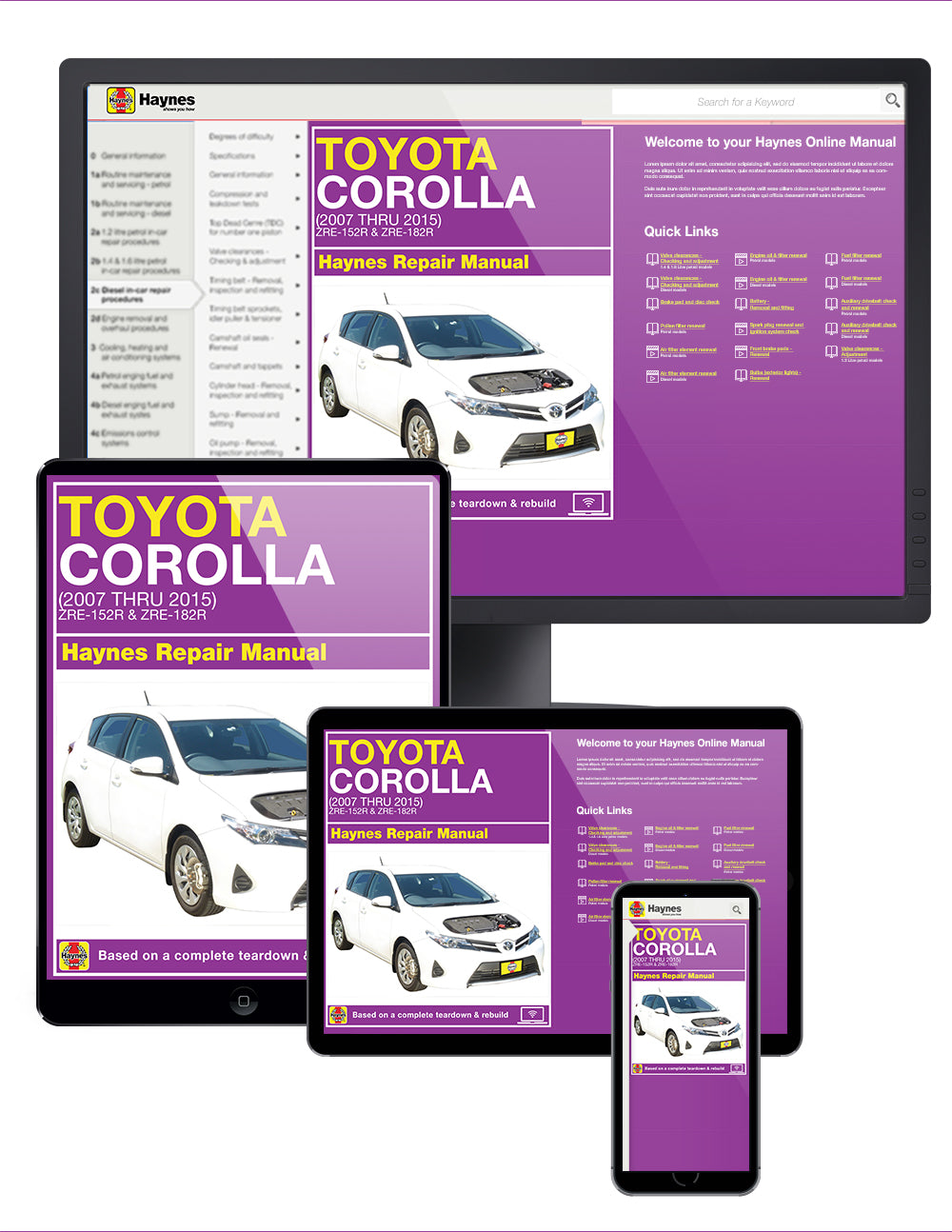 Toyota Corolla (07-15) Haynes Online Manual (Australia)
