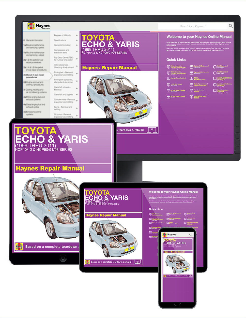Toyota Echo & Yaris (99-11) Haynes Repair Manual