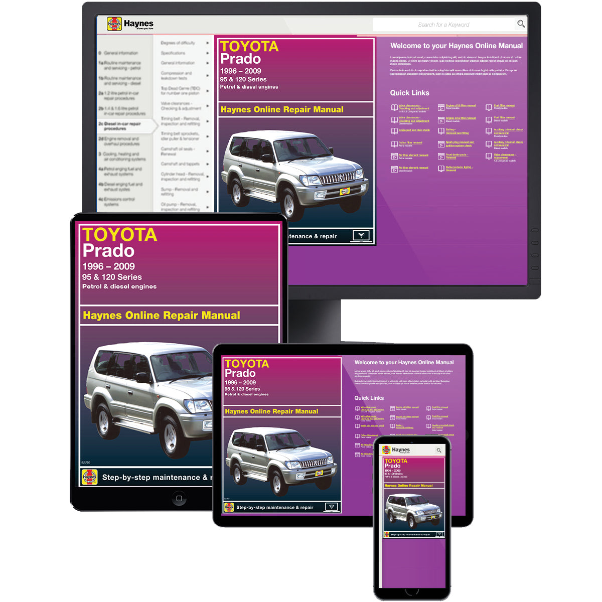 Toyota Prado (96-09) Haynes Repair Manual (AUS)