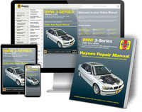 BMW 3-Series Haynes Repair Manual Book and Online Bundle