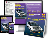 Honda Accord Haynes Repair Manual Book and Online Bundle