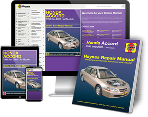 Honda Accord (98-02) Haynes Repair Manual – Haynes Manuals Honda Accord (98-02) Haynes Repair Manual – Haynes Manuals