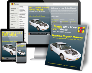 Mazda 626, MX-6 & Ford Probe covering Mazda 626 (93-02), Mazda MX
