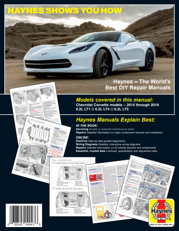 Collector's Edition: Chevrolet Corvette C7 (2014-2019) Haynes Repair Manual - Hardcover