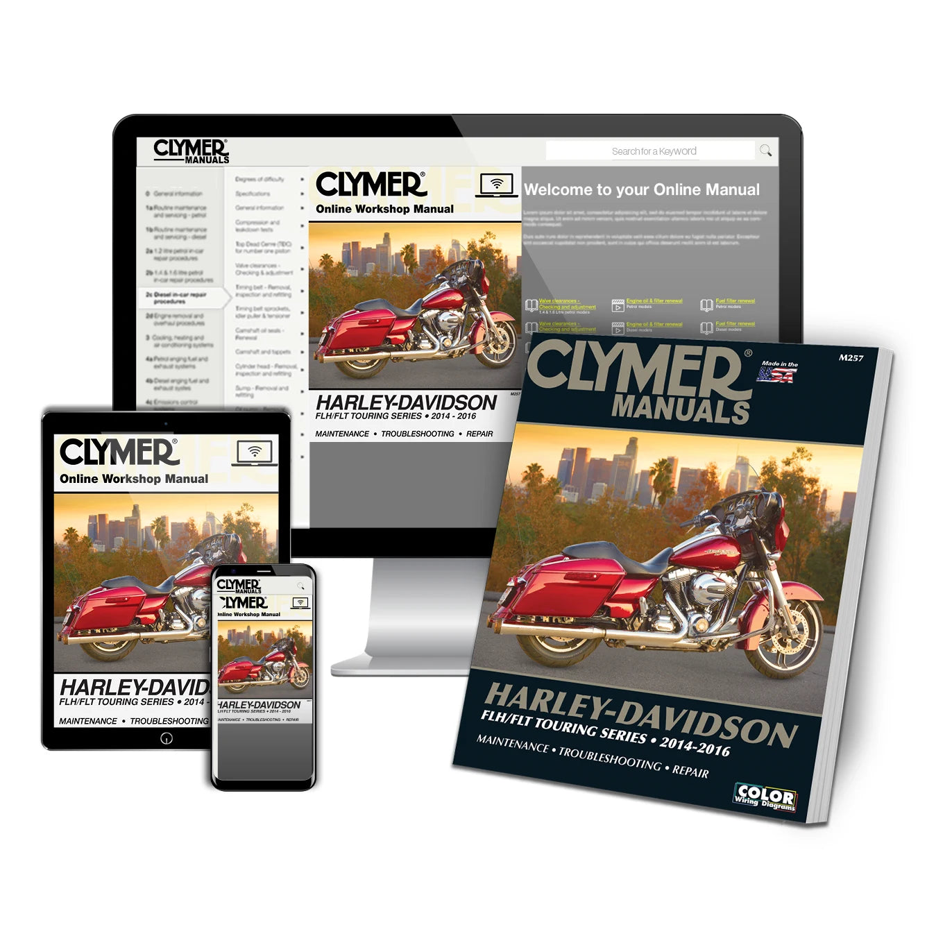 Harley-Davidson FLH/FLT Touring Series 2014-2016 Repair Manual