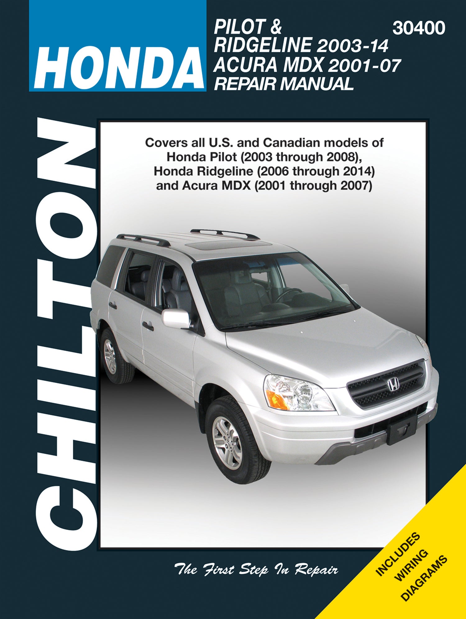 Front cover of a Chilton repair manual