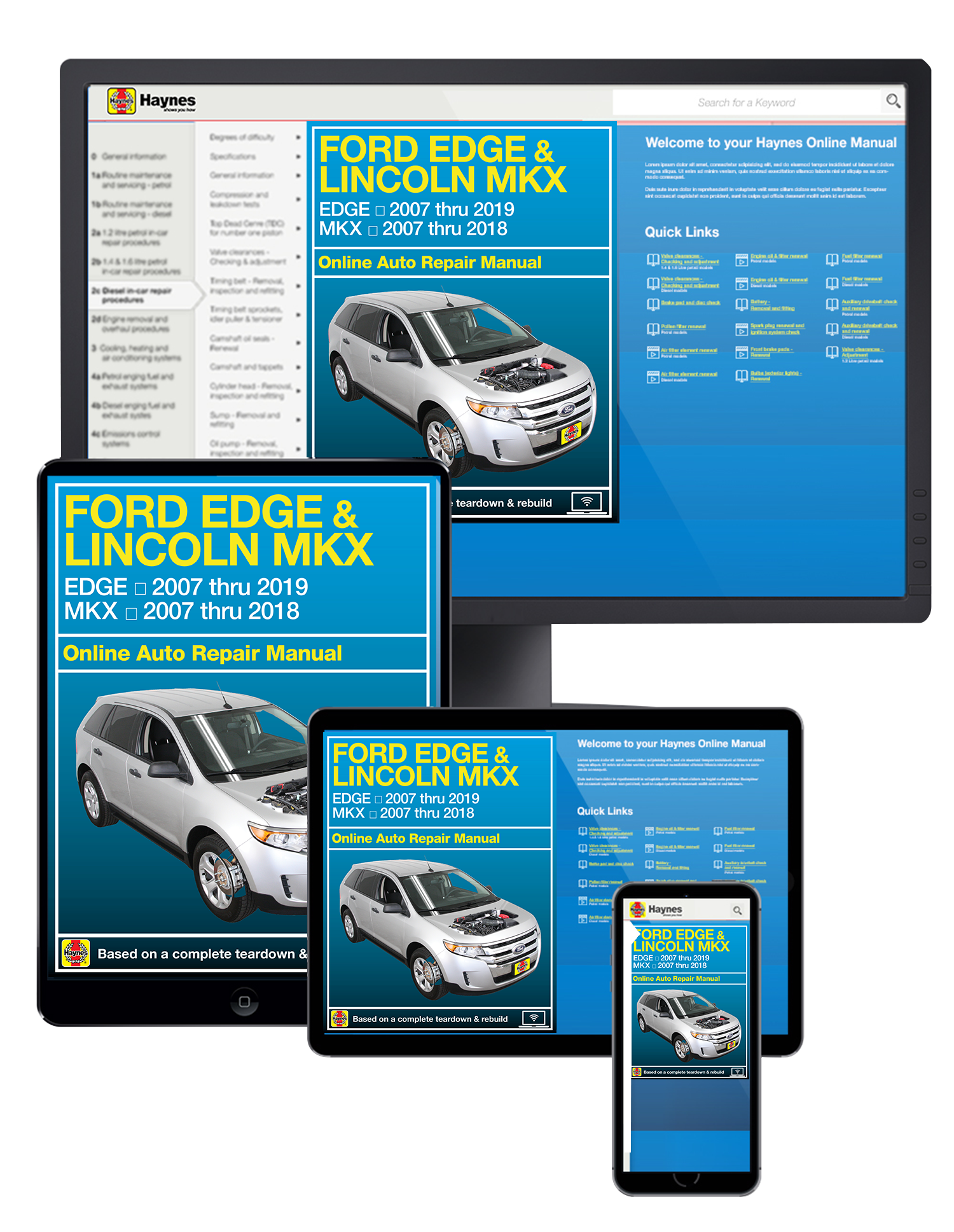 Ford Edge (07-19) & Lincoln MKX (07-18) Haynes Repair Manual