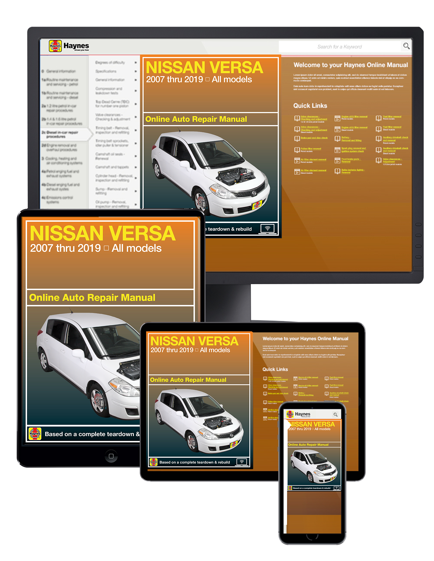 Nissan Versa (07-19) Haynes Repair Manual