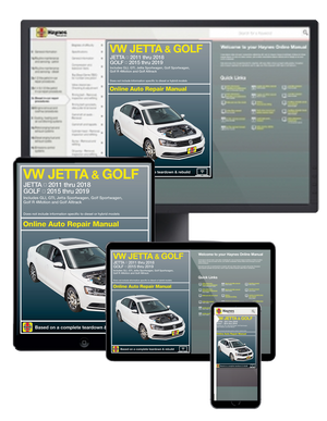 VW Jetta 2011-2018 and VW Golf 2015-2019 Haynes Repair