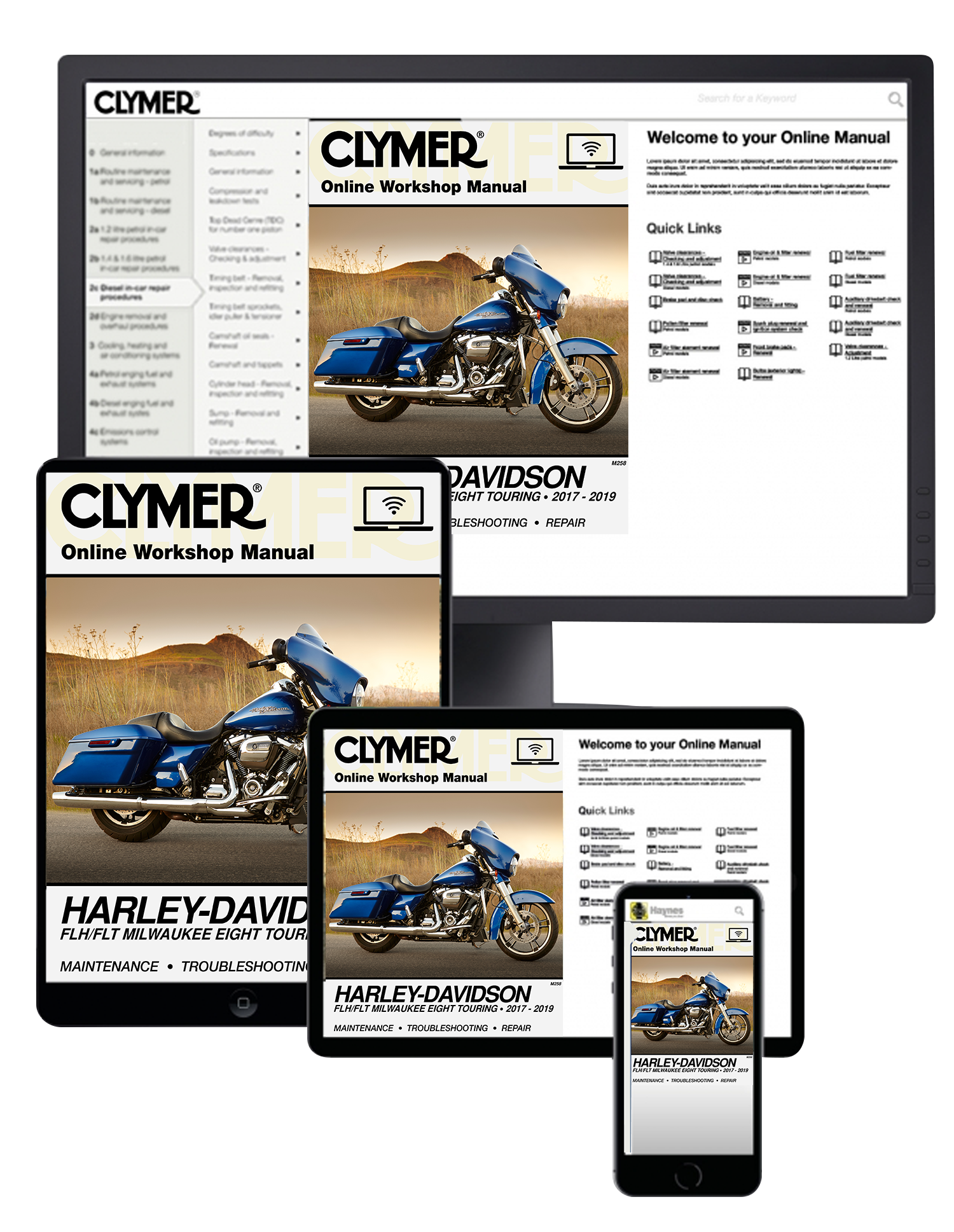 Clymer Harley-Davidson FLH/FLT Milwaukee Eight Touring 2017-2019 Repair Manual