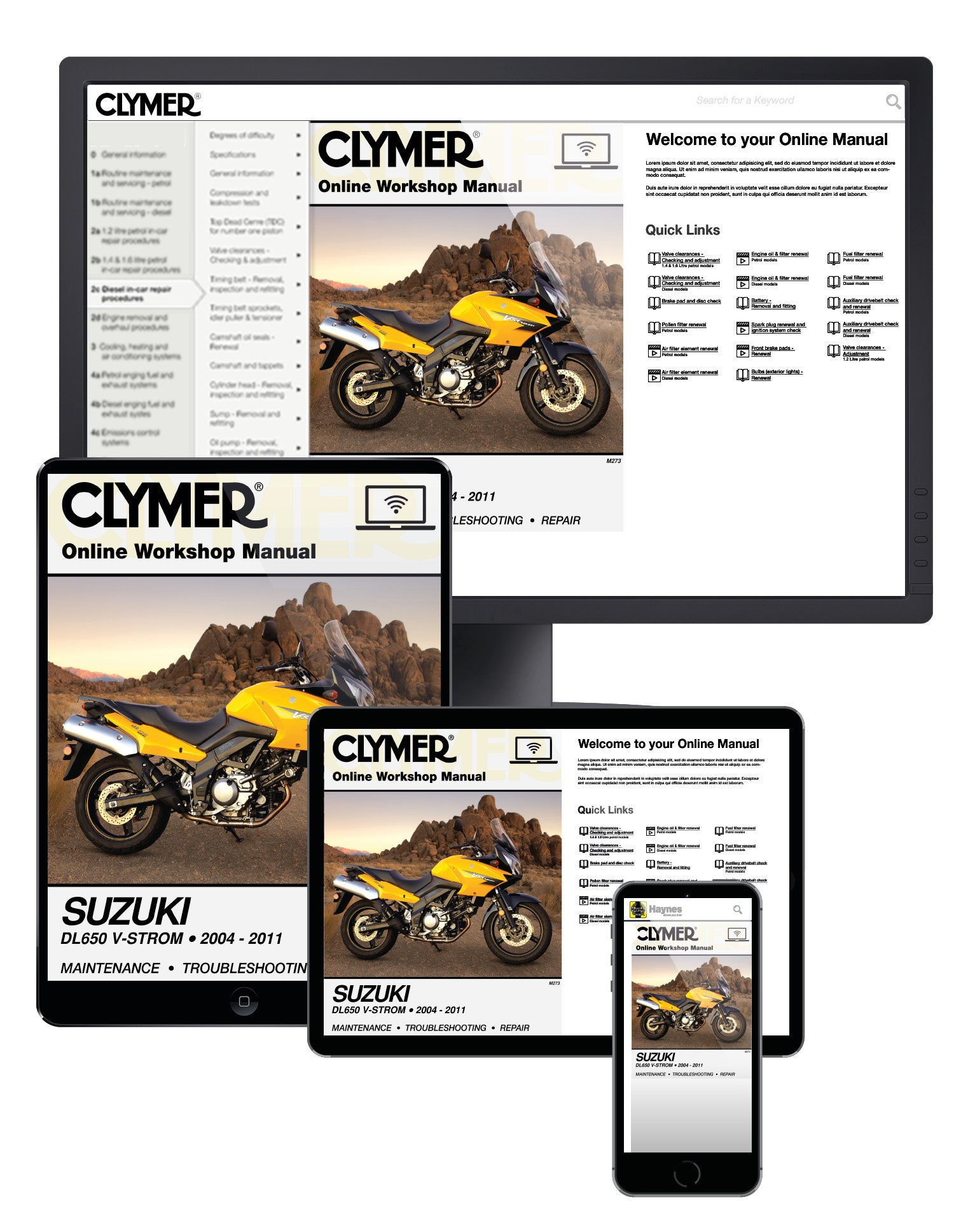 Suzuki DL650 V-Strom Motorcycle (2004-2011) Service Repair Manual