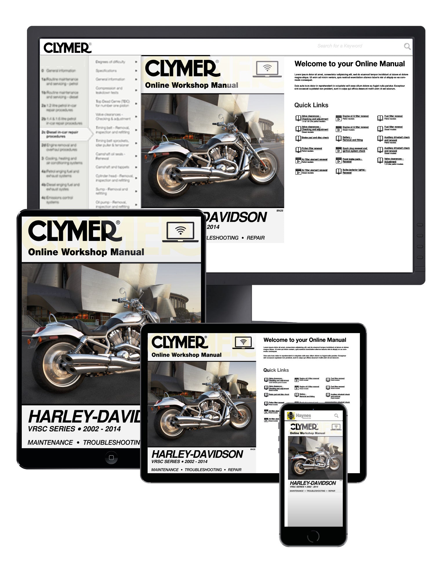 Harley-Davidson VRSC Series (2002-2017) Service Repair Manual
