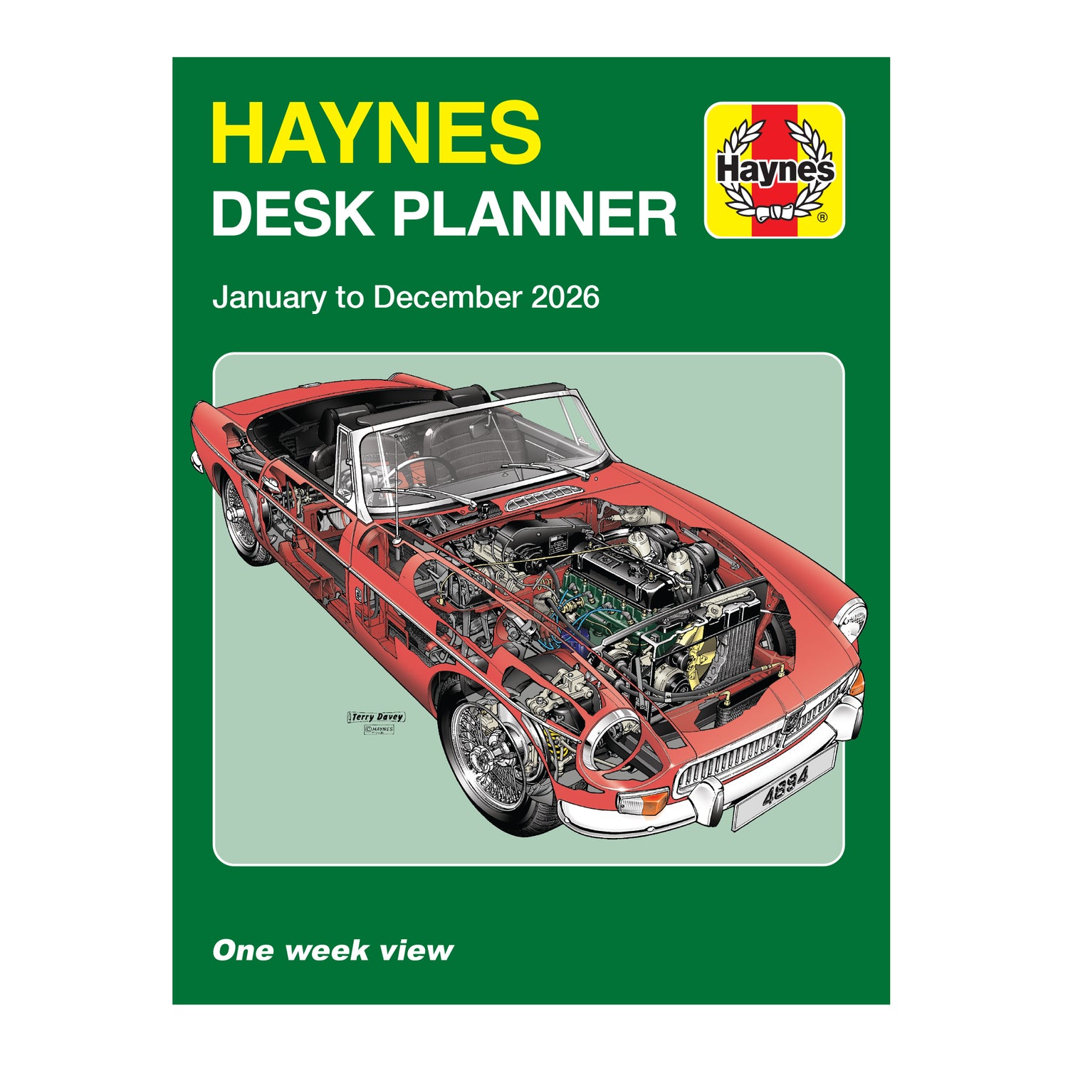 Haynes Classic Car Desk Planner 2026 - Hardcover