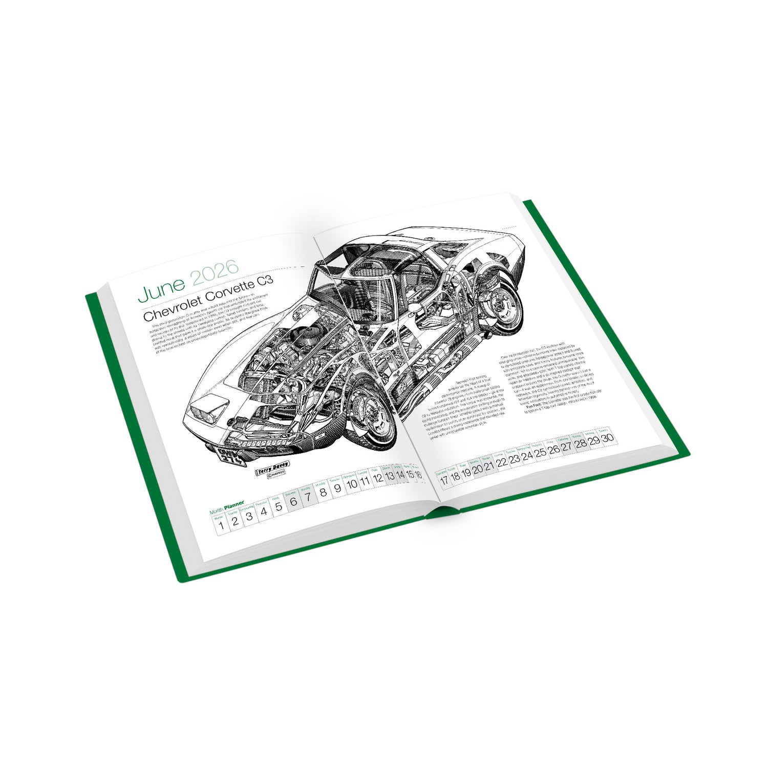 Haynes Classic Car Desk Planner 2026 - Hardcover