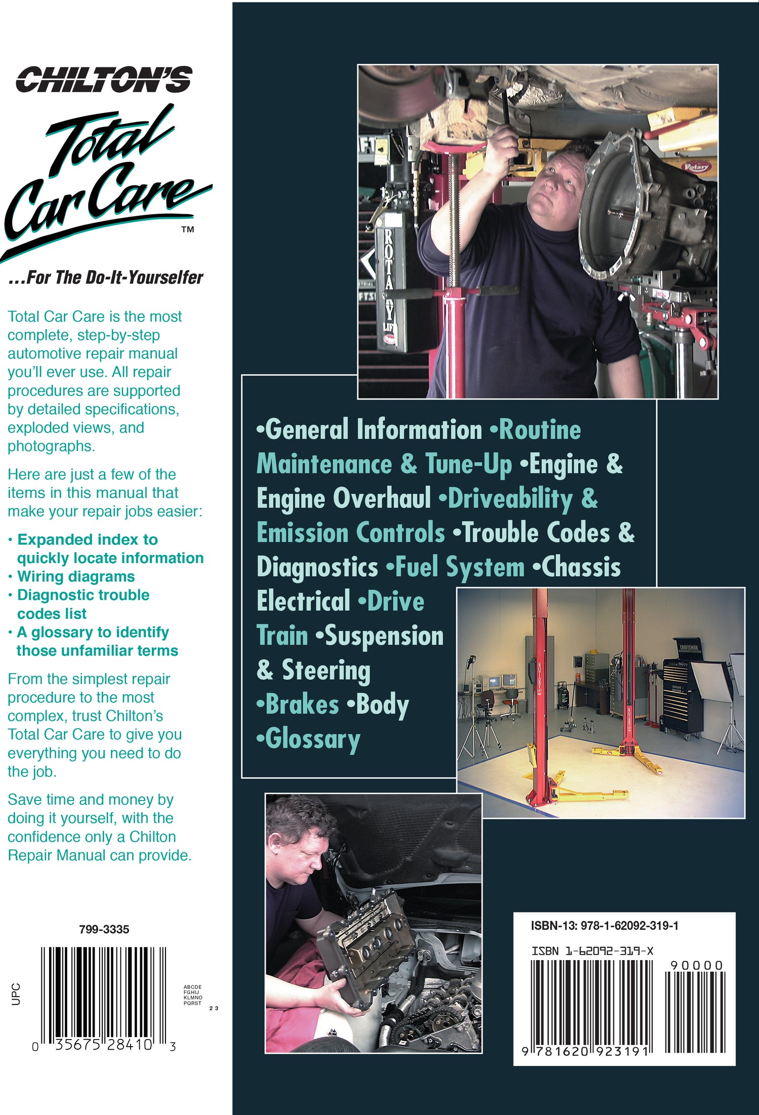 Back cover of a Haynes repair manual