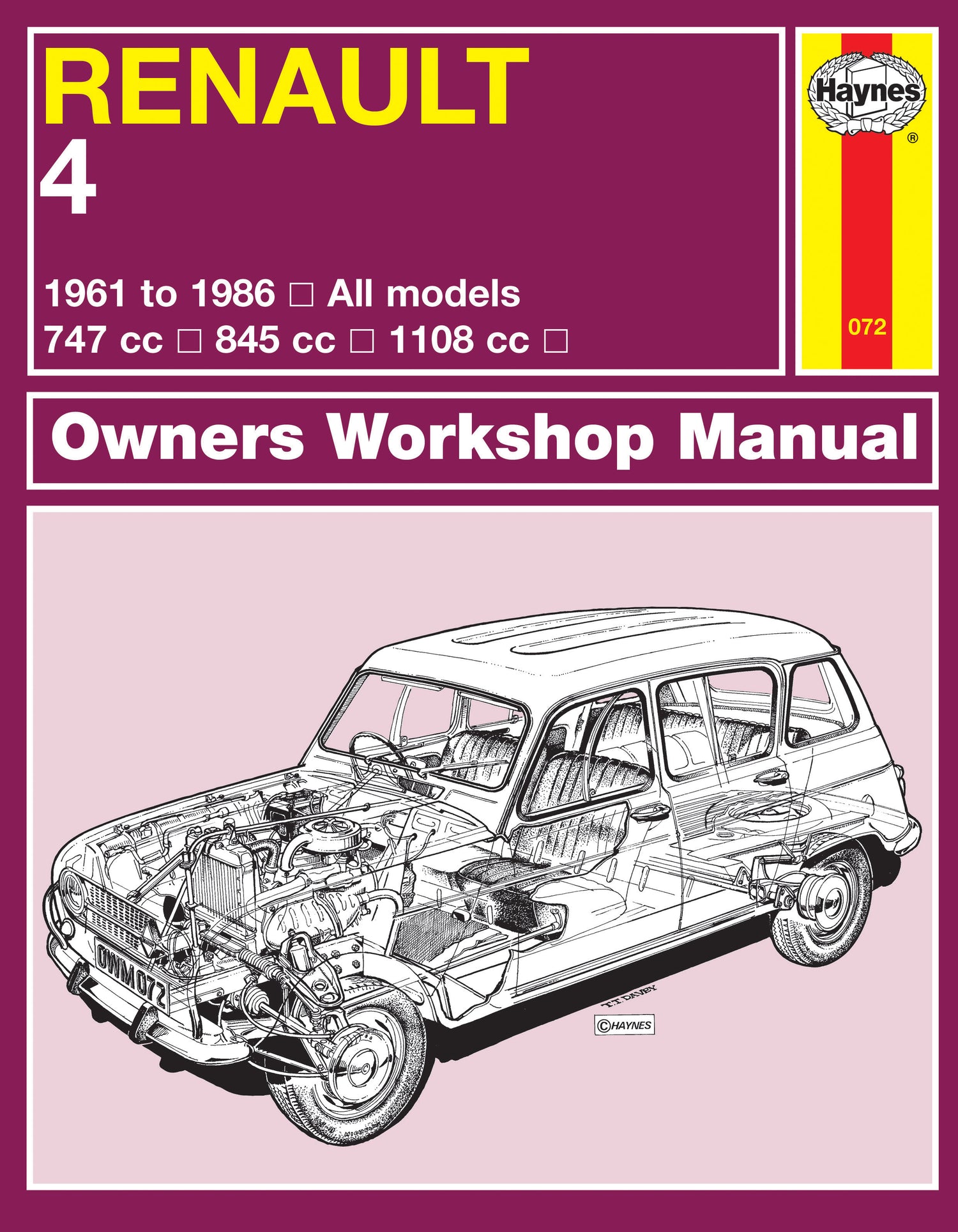 Renault 4 (61 - 86) Haynes Repair Manual