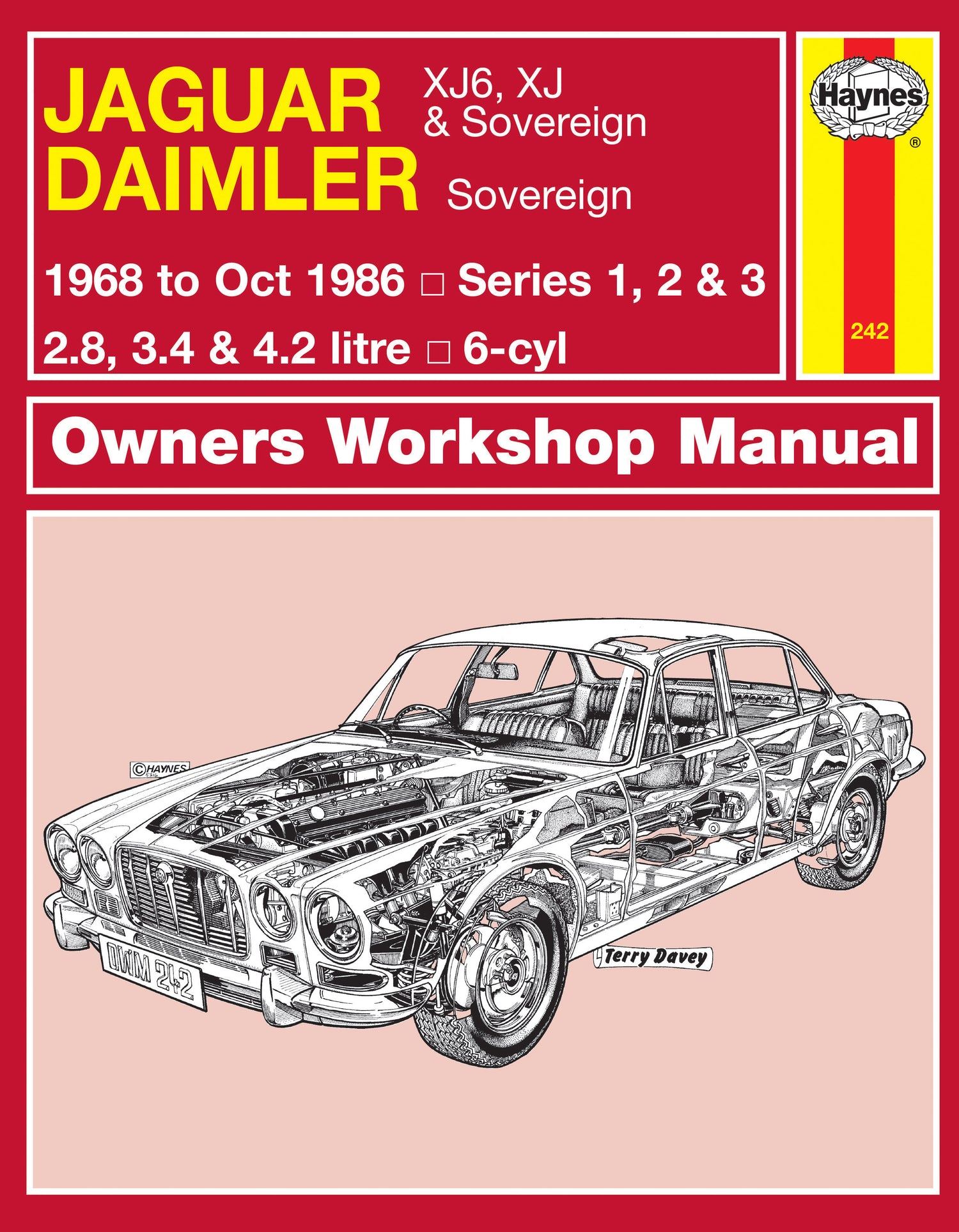 Jaguar XJ6, XJ & Sovereign; Daimler Sovereign (68 - Oct 86) Haynes Repair Manual