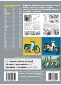 Back cover of a Haynes repair manual