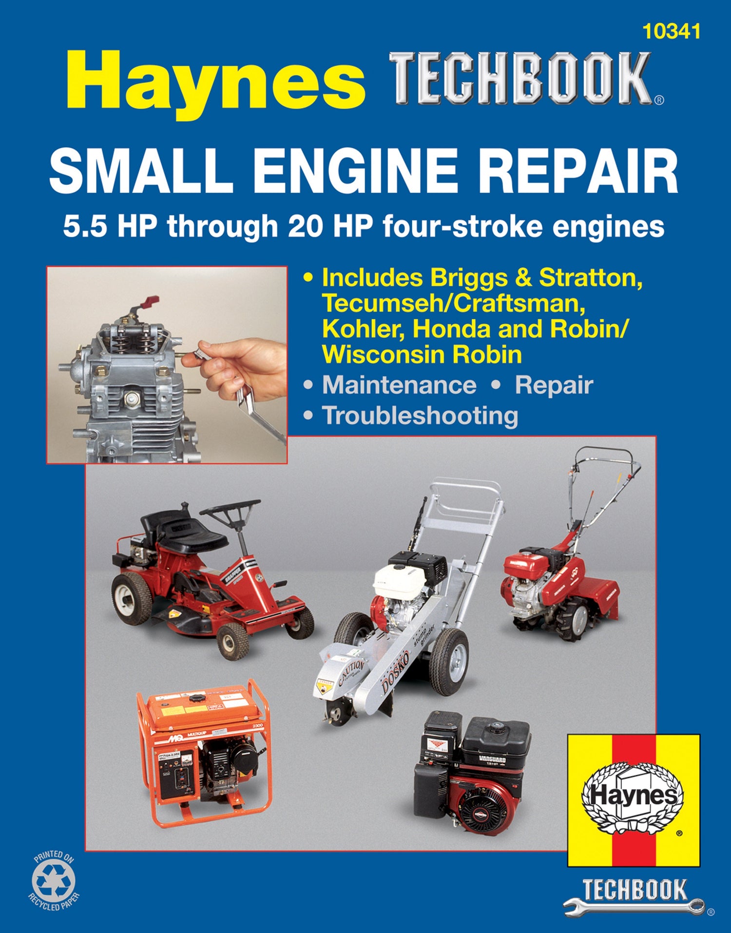 Small Engine Repair 5.5 HP through 20 HP Haynes Techbook