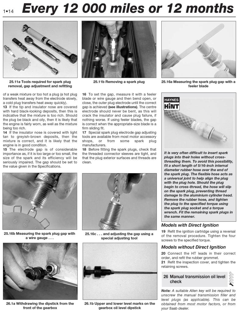 Sample page from a Haynes repair manual