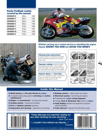 Back cover of a Haynes repair manual