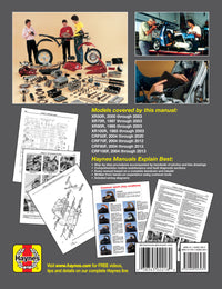 Back cover of a Haynes repair manual