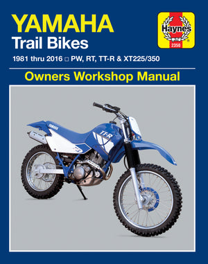 Yamaha PW, RT, TT-R XT225/350 Trailbikes (81-16) Haynes Repair