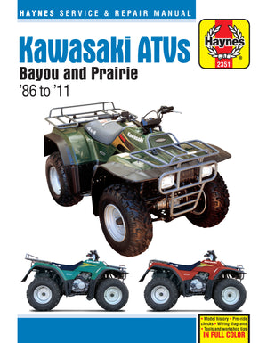 Kawasaki ATV Owner Workshop Manuals