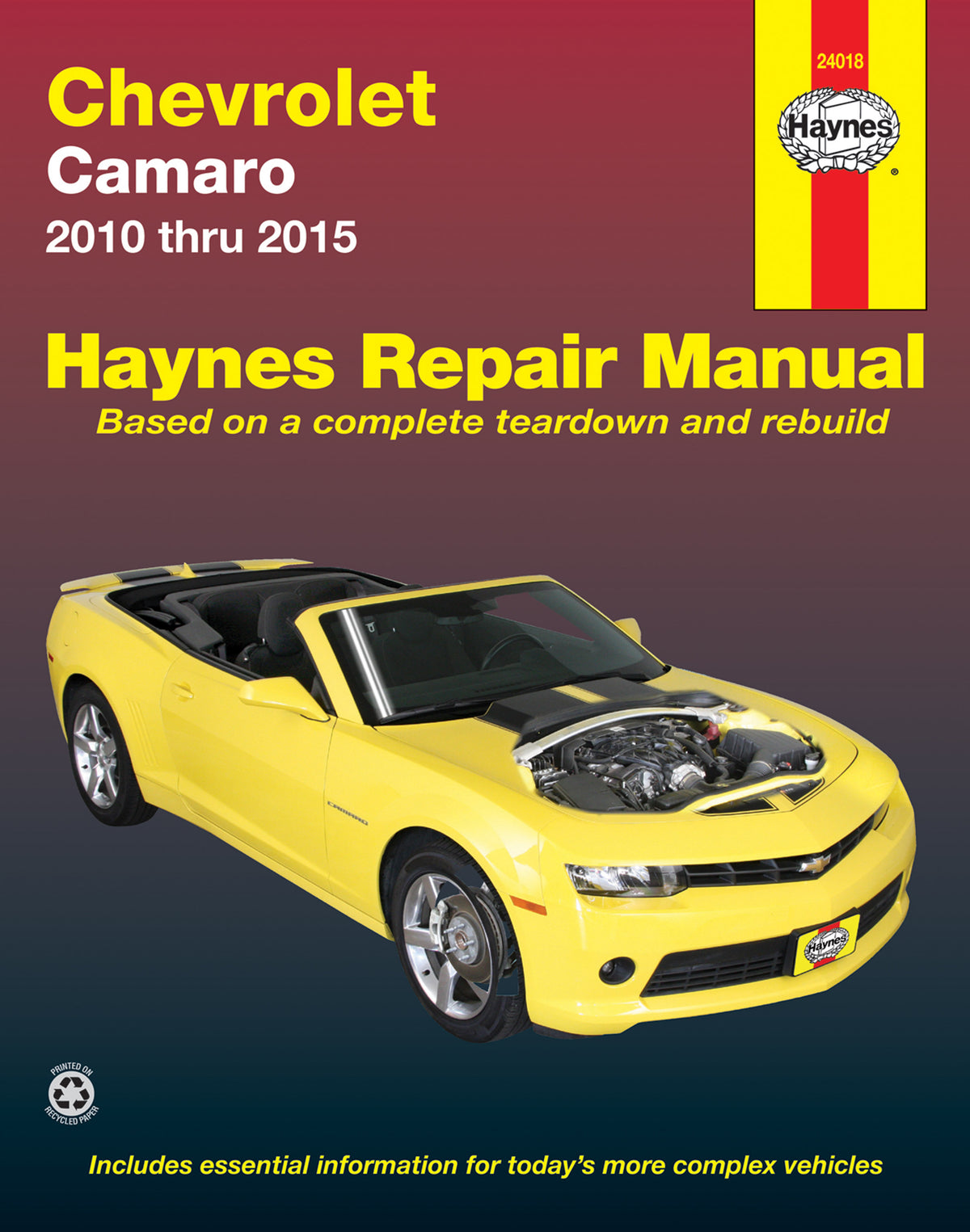 Chevrolet Camaro 2010-2015 Haynes Repair Manual – Haynes Manuals North America