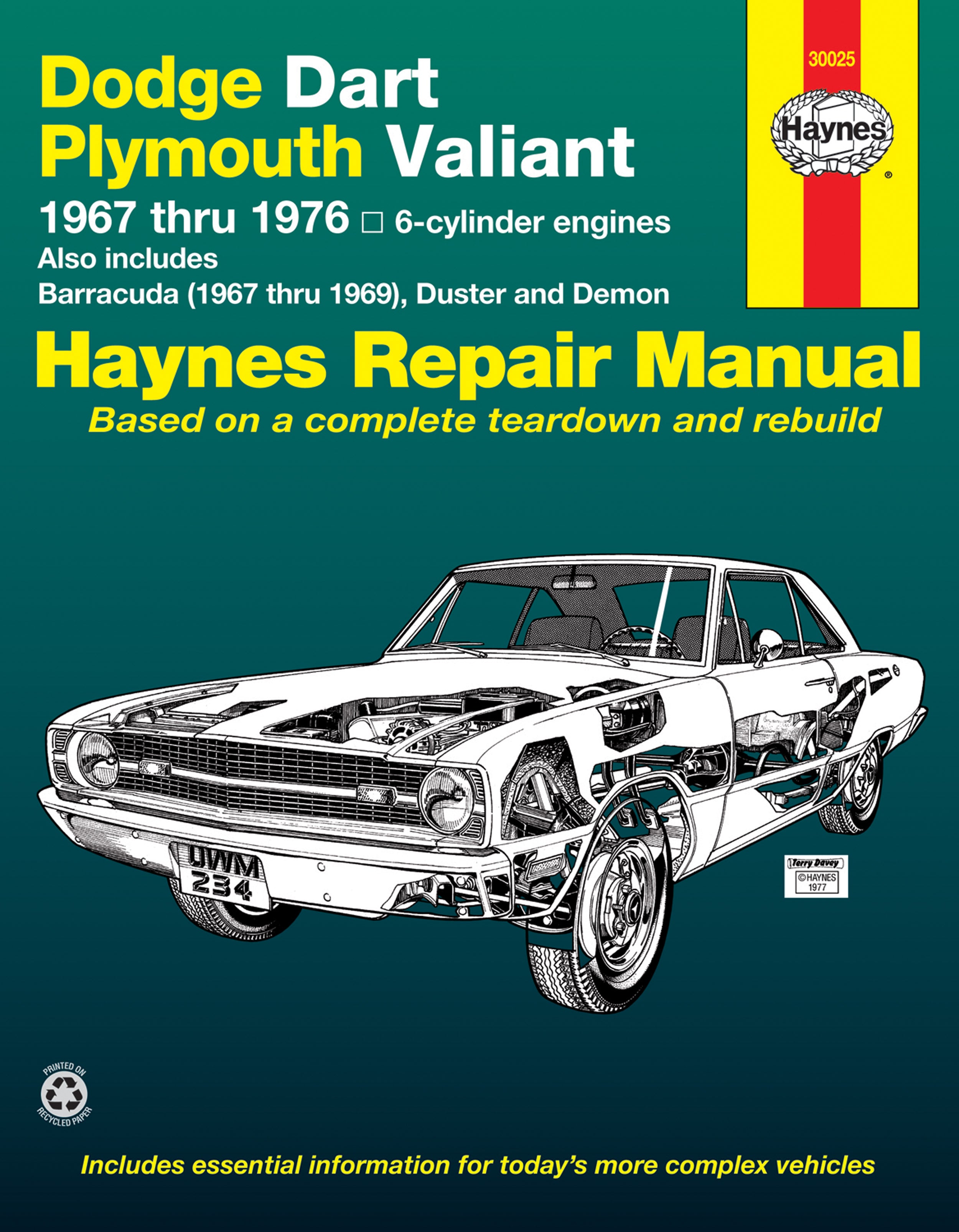 新古品　ヘインズ　洋書　DODGE DART PLYMOUTH VALIANT Dodge Dart & Plymouth Valiant covering Dodge Dart, Demon, Plymouth