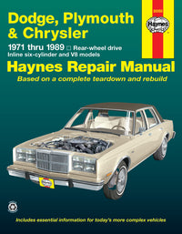 Front cover of a Haynes repair manual