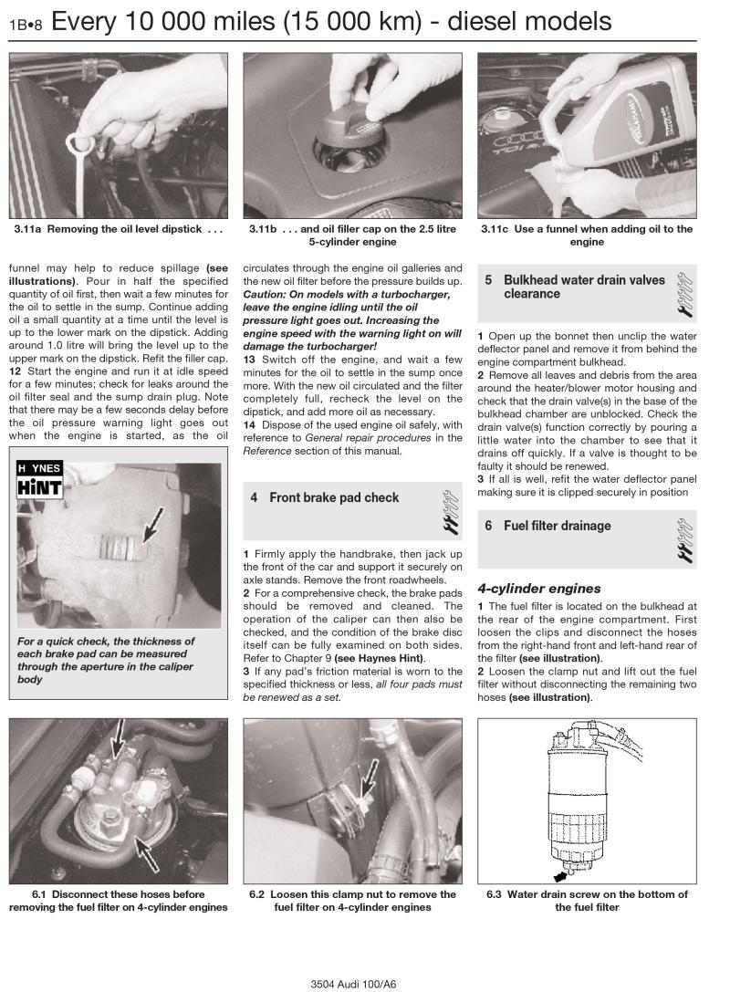 Sample page from a Haynes repair manual