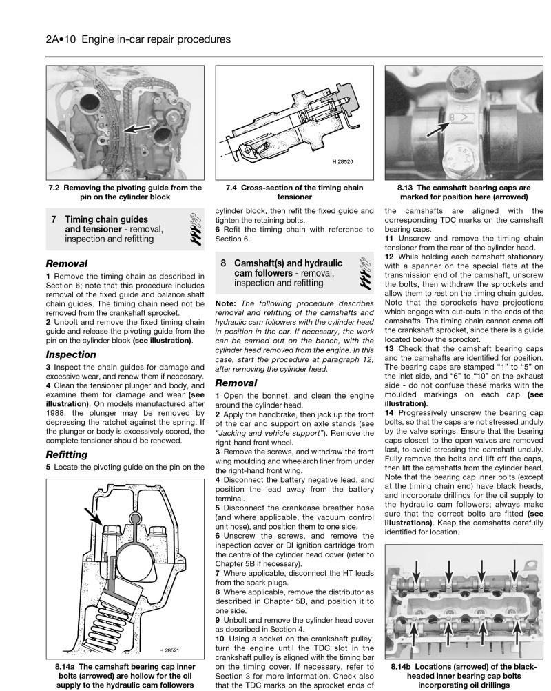 Sample page from a Haynes repair manual