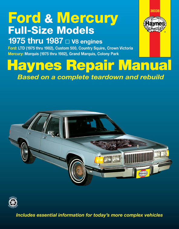 Front cover of a Haynes repair manual