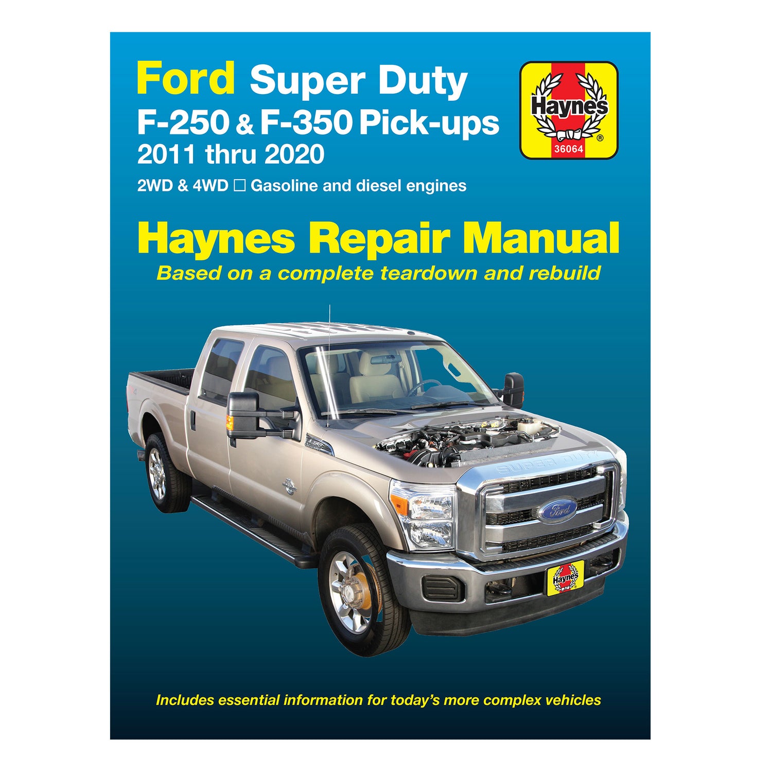 Ford Super Duty F-250 & F-350 2WD & 4WD Gas & Diesel Engine Pick-ups (11-20) Haynes Repair Manual