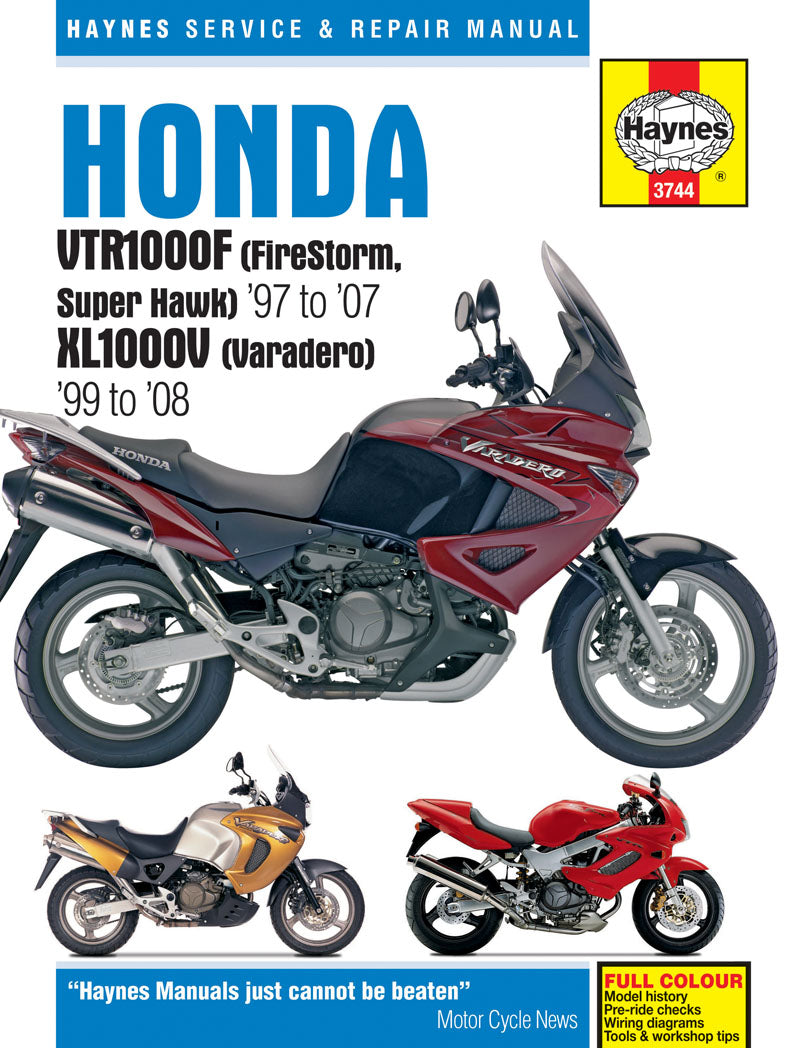 HONDA VTR1000F Fire Storm サービスマニュアル Honda VTR1000F FireStorm & Super Hawk (97-07) & XL1000V