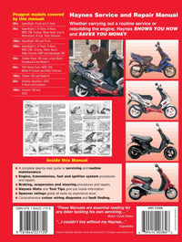 Back cover of a Haynes repair manual