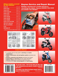 Back cover of a Haynes repair manual