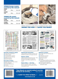Back cover of a Haynes repair manual