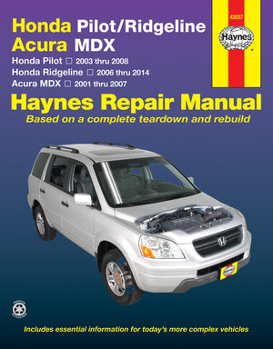 Acura Owner Workshop Manuals