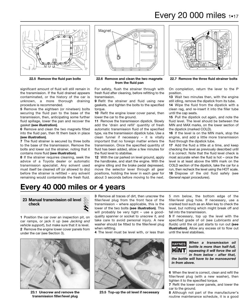Sample page from a Haynes repair manual