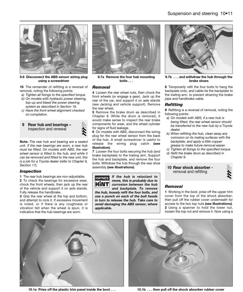 Sample page from a Haynes repair manual