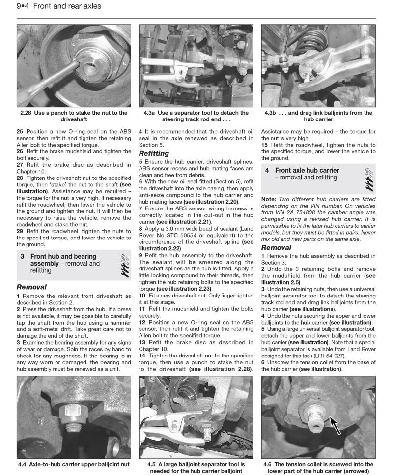 Sample page from a Haynes repair manual