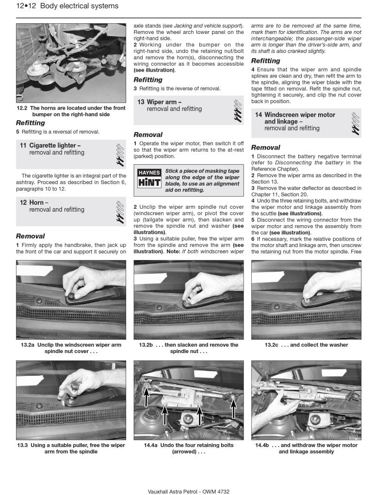 Sample page from a Haynes repair manual