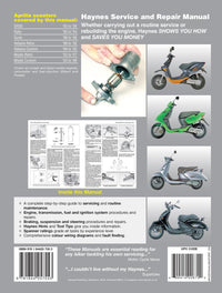 Back cover of a Haynes repair manual